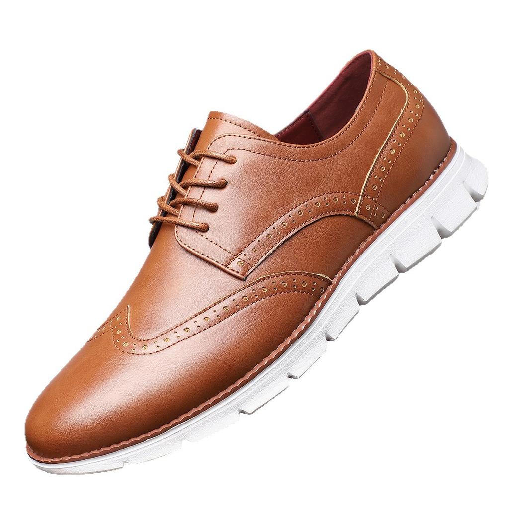 Foreign Trade 4748 Large Size Men's Leather Shoes Casual Fashion Breathable Men's Shoes British Style Trend Versatile Leather Shoes