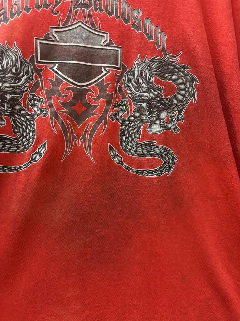 [USED] Y2k Harley-Davidson Tank Top with Dragon Design