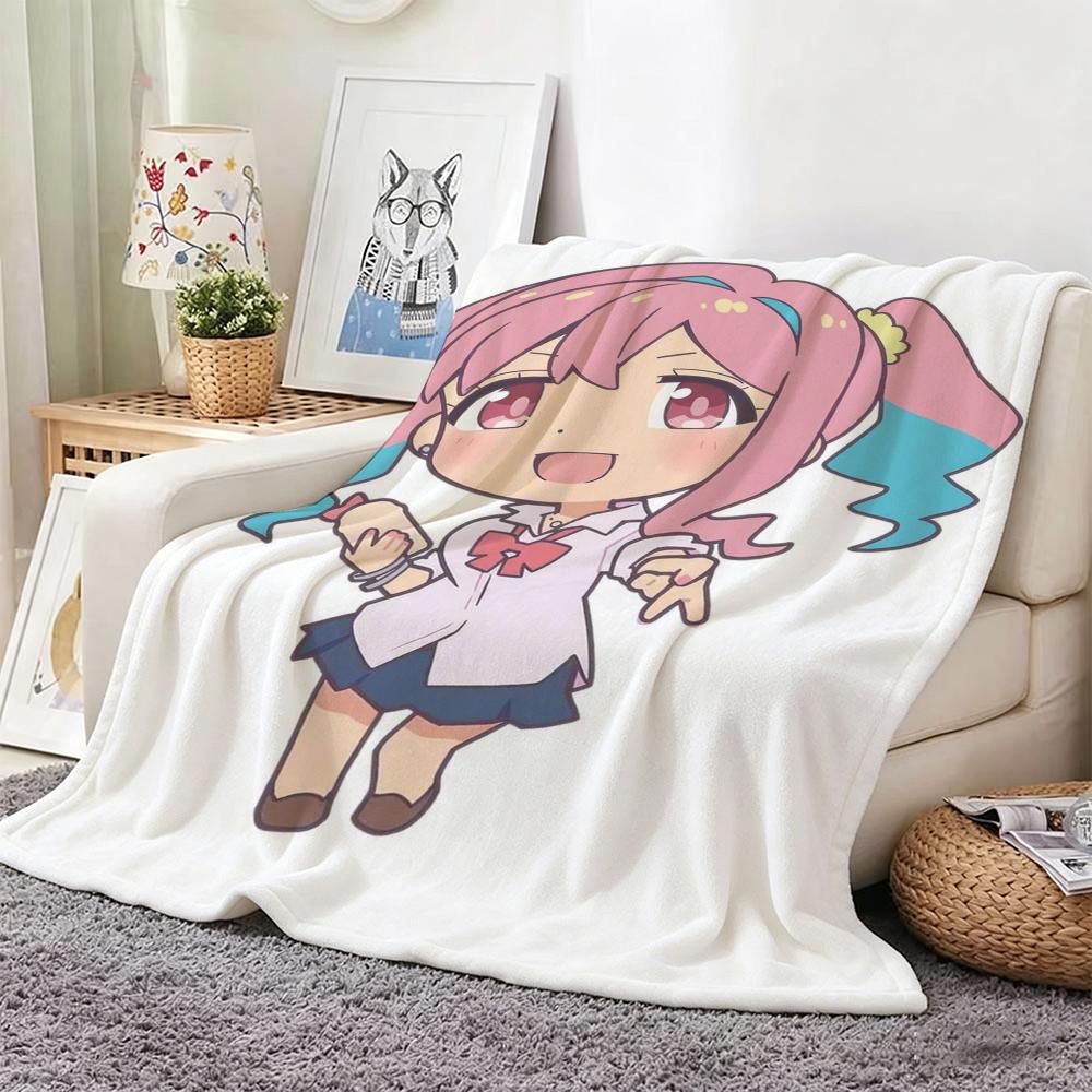 Anime O-ONIMAIS Throw Lightweight 240g Flannel Blanket Soft Skin-friendly for Summer Cooling