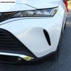For Toyota Venza / Harrier  - 2024 Front Fog Light Lamp Ring Eyebrow Eyelid Cover Trim ABS Black / Carbon Fiber Accessories