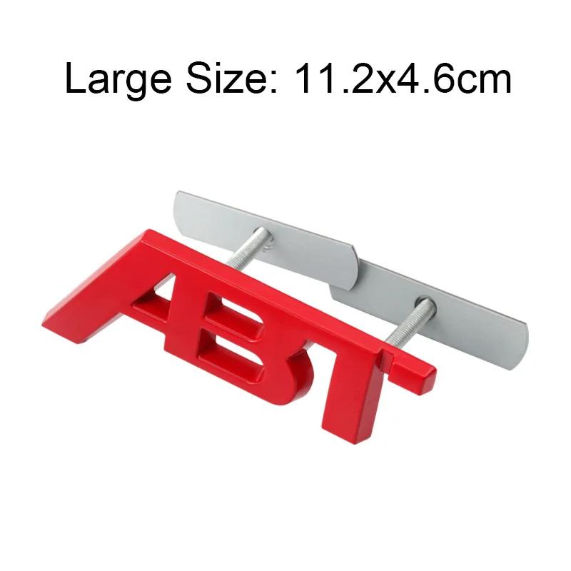 Car Front Grille Badge Trunk Sticker Side Letters Badge for Volkswagen ABT Sagitar Golf Polo Passat Tiguan Touareg Jetta Lavida