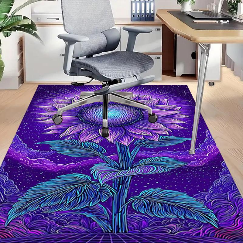 1PC Sunflower Night Extra Large Non Slip Floor carpet, Office, family, Studio   Large Area Rug Indoor Rugs, Bold Statement Piece