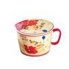 Cartoon Instant Noodle Bowl with Lid and Drain, Large Capacity, Cute Lunch Box for Students