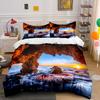 Sunset Cave Beach Decor Set Multiple Sizes Kid'S And Adults' Bedroom Exquisite 3Pc Bedding Set, Gift
