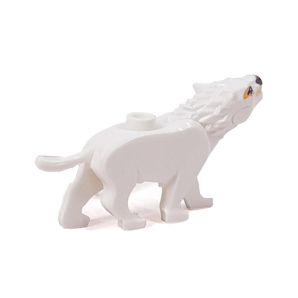 MOC Animals Building Block Goat Sheep Parrot Otter Cow Dog Pet Cat Panda Leopard Tiger Pig Zoo Deer Bear Eagle Bricks Toys Gift