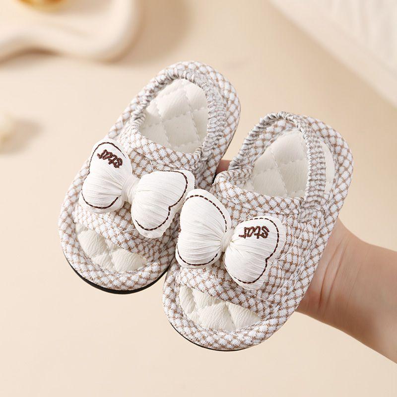 

Милые детские напольные тапочки Нескользящие 1-3 года Тканевые