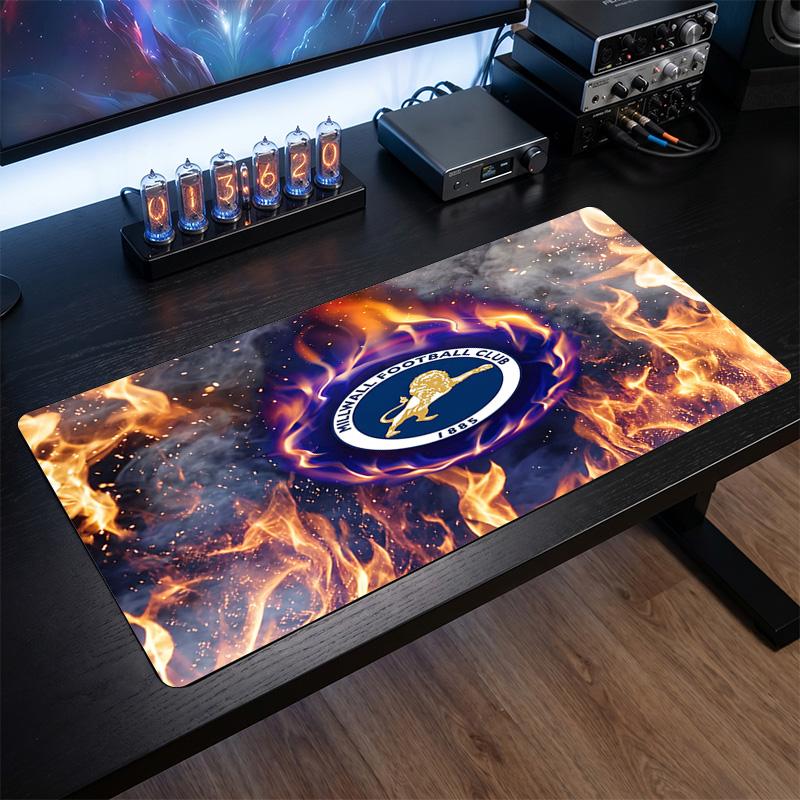 Millwall Football Print Large Mouse Pad, Anti-Slip Extended Gaming Desk Mat for Office Home