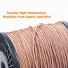 1Pcs 1 Meter Speaker Lead Wire 8/12/16/24/28/32 Strands Repair Braided Copper Wire Copper Speaker Cable for 4-18 Inch Speakers