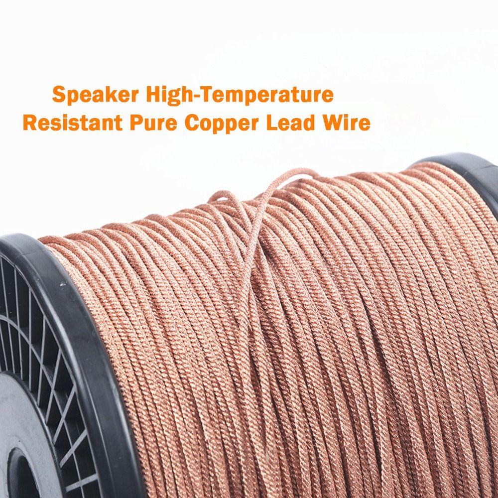 1Pcs 1 Meter Speaker Lead Wire 8/12/16/24/28/32 Strands Repair Braided Copper Wire Copper Speaker Cable for 4-18 Inch Speakers