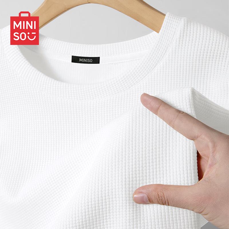 MINISO Men's 2026 Casual Loose Short Sleeve T-Shirt