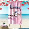Diddl Custom Name Print Beach Towel, Large Soft Quick Dry Towel for Beach Camping Swimming