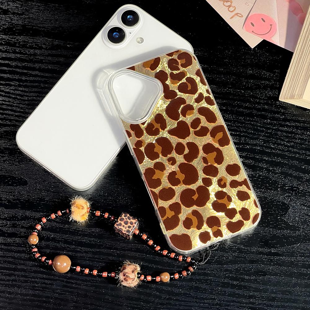 Bracelet Chain Painted Phone Case For iPhone 16 11 12 13 14 for 12 14 16 Pro 14 16 Pro Max Cute Pattern Hard Cover With Lanyard