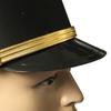Black Security Guard Hat Carnivals Adult Soldier Hat Role Play Doorman Hotel Waiter Hat Adult Cosplay Party Black Hats