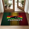 Penrith Panthers Design Crystal Velvet Rug Soft Decorative Mat for Bedroom Entrance