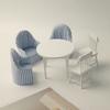 1:12 Scale Miniature Wooden and Fabric Single-seat Sofa Model Suitable for Miniature Model Photography Prop Dollhouse Furniture