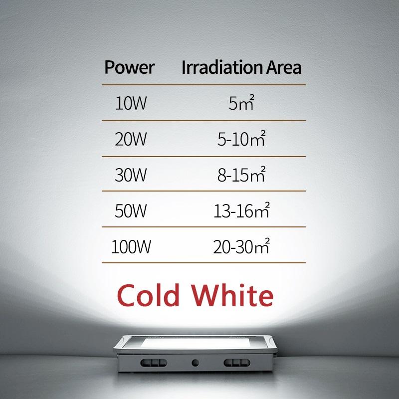 LED Floodlight PIR Motion Sensor 220V 10W 20W 30W 50W 100W Cold Warm White Reflector Waterproof IP66 Outdoor Induction Lighting