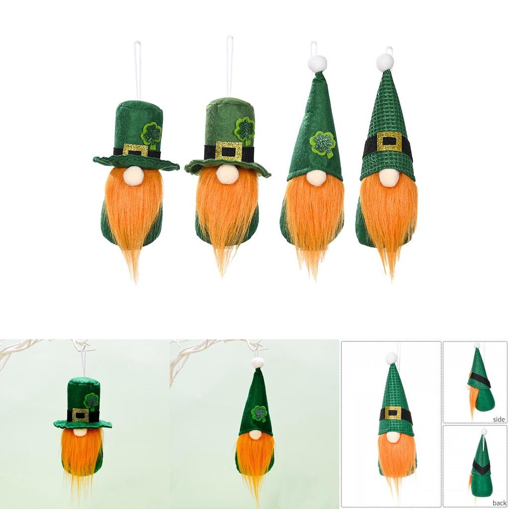 St.patrick's Day Decoration Gnomes Plush Toy Shamrock Faceless Gonk