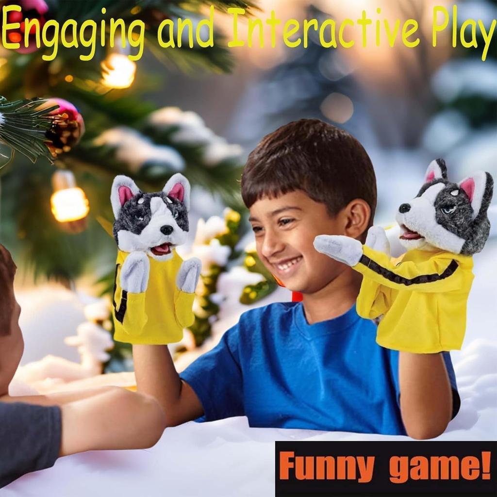 Kung Fu Puppet Dog Boxing Puppet, Makes Sounds, Playable with Children, Stress Relief, Weight Management, Hunting Instinct Satisfaction, Exercise,