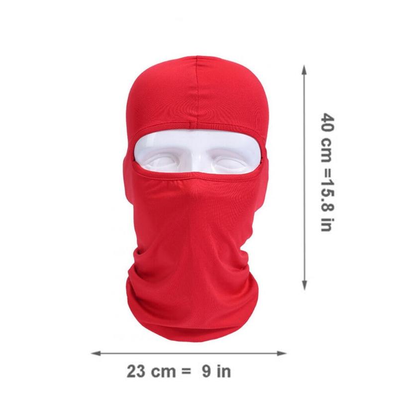 Balaclavas Masks & Tubes Lycra Fabrics Ski Face Mask Motorcycle Cycling Bike Skateboard Balaclava Red