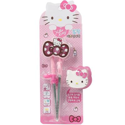 Lilpang Sanrio Hello Kitty korekce změny hůlky z nerezové oceli úrovně 1, smíšené barvy, 1 kus, oblíbené korejské nádobí