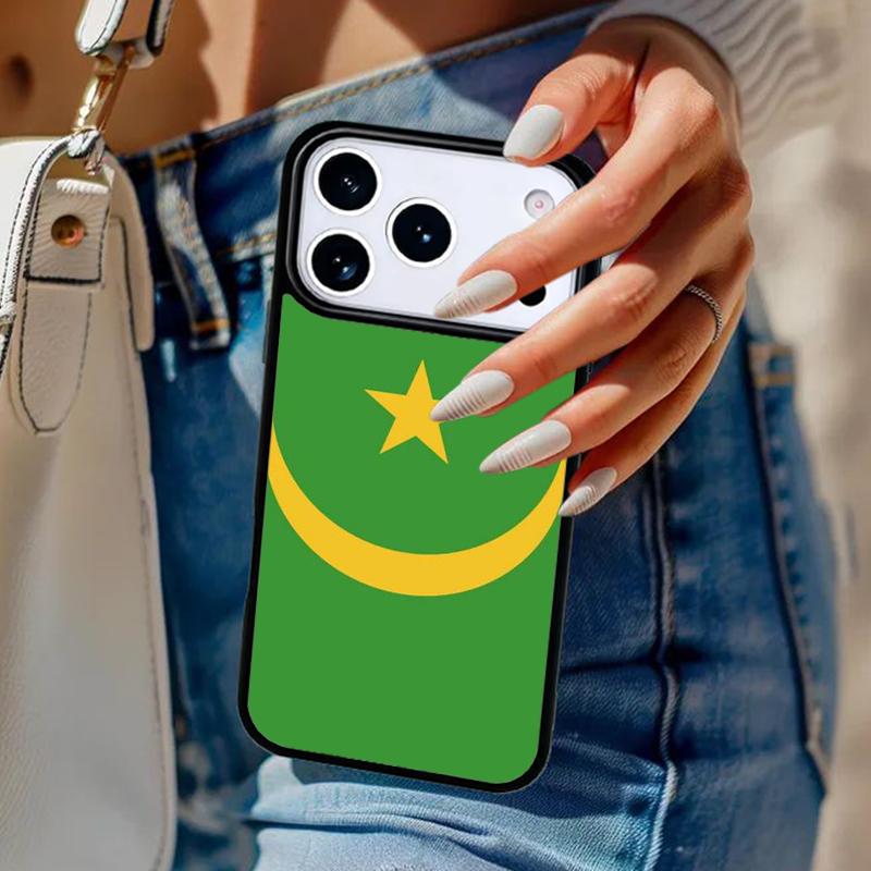 Mauritania Flag Phone Case For iPhone 17 Air 14 15 13 12 Max Cover For Apple 16e 11 Pro Max Plus Coque