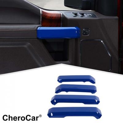 4Pcs Car Interior Door Handle Panel Decor Cover Trim Kit For Ford F150 2015-20