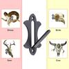 Skull Hanger Skull Hook Trophy Mount 6 Pieces Heavy Duty Strong Load-Bearing Bracket Hook For Small Animals Coyote Cabin Game