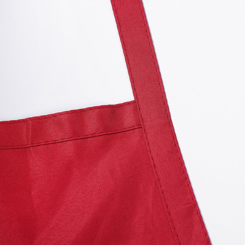 Jednobarevná zástěra pro dospělé do kuchyně a restaurace Zástěra s kapsami