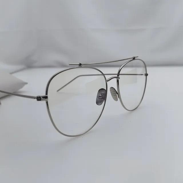 New Cat Eye Eyeglasses  Women Vintage Oversized Metal Glasses Frame Men Anti Blue Light Glasses Gold Optical Spectacle