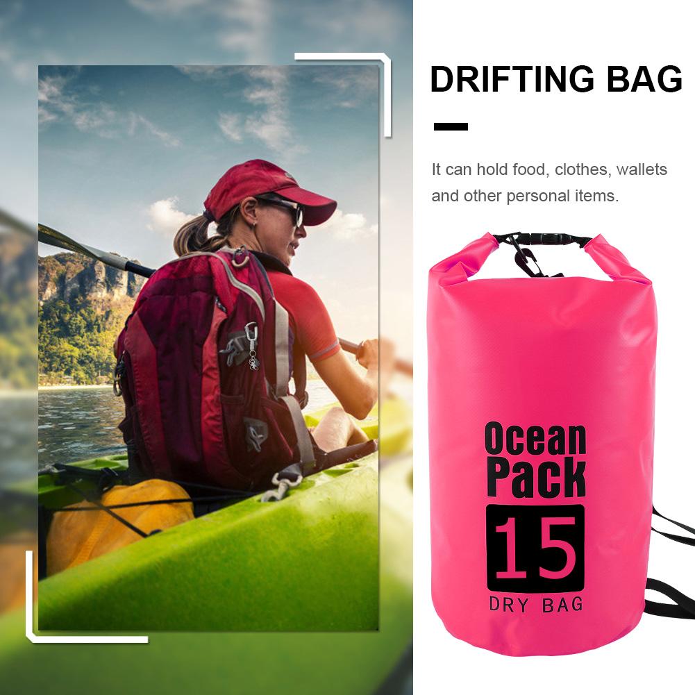 

2/3/5/10/15L Waterproof Dry Bag Floating Sailing Canoing Boating Water Bag Swimming Rafting Kayaking River Trekking Pack