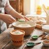 with Base Measuring Spoons Set Ceramic Cactus Ornament Kitchen Measuring Spoons  Seasoning Storage