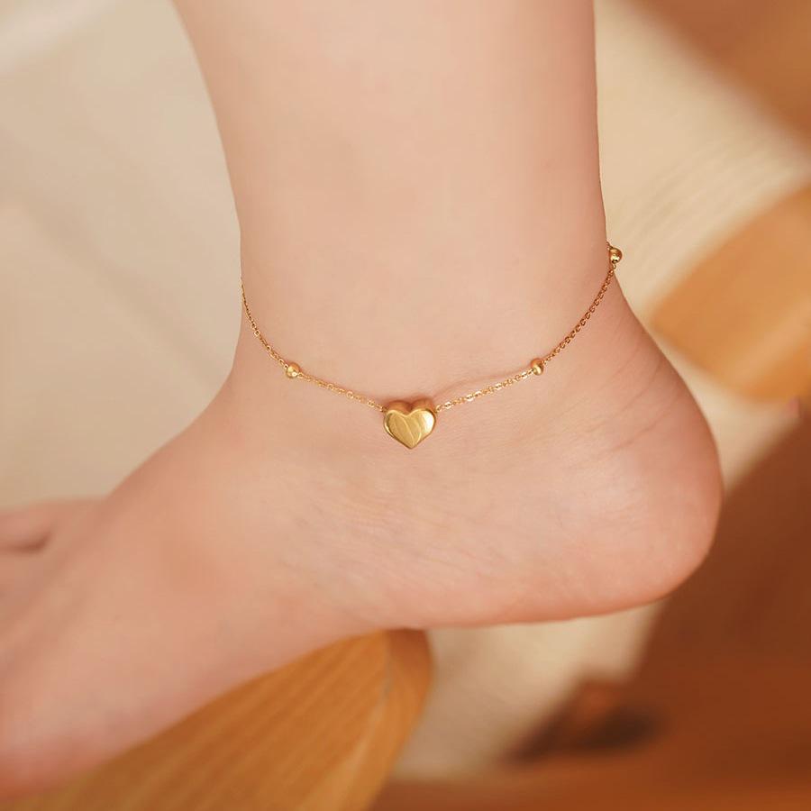 2025 Women's Titanium Steel Anklet – Light Luxury, 18K Gold-Plated, Fade-Resistant
