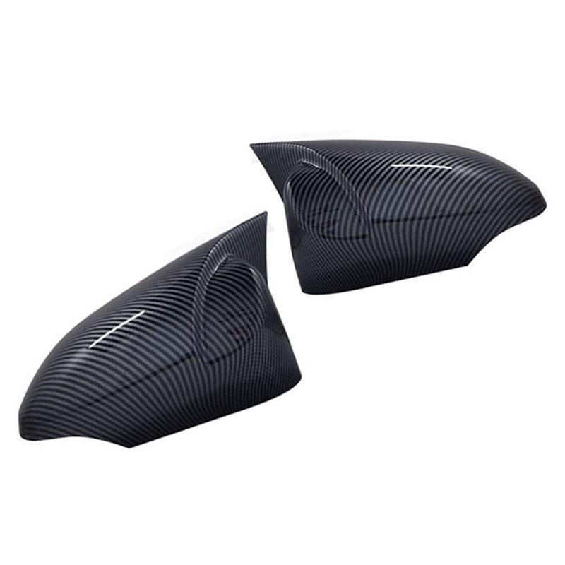 Carbon Fiber Pattern Mirror Cover for 17-20 Toyota CHR European Model - Glossy Black