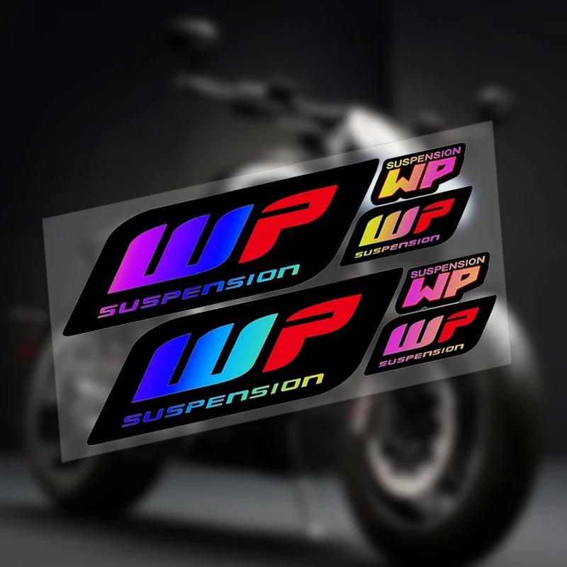 Мотоциклетные наклейки на амортизаторы WP, наклейки на демпфер вилки, мотоциклетные аксессуары для Kawasaki Honda SUZUKI DUCATI Benelli