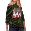 Stylish Women's Christmas Jumper Pullover Loose Fit Sweatshirt For Festive Seasons