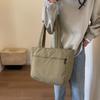 Einfarbige Handtasche, große Kapazität, Damen-Einkaufstasche, Pendler-Umhängetasche