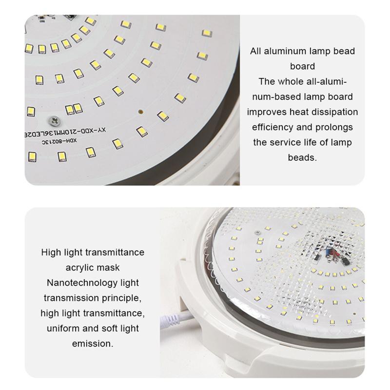 Intelligente LED-Solar-Deckenleuchte, 2-in-1-Lichtsteuerung, Fernbedienung, Flurleuchte für den Innen- und Außenbereich