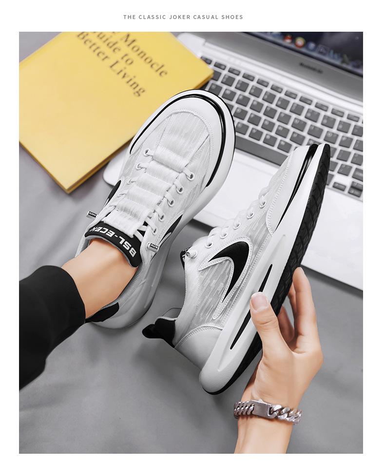 Men's Breathable Ice Silk Mesh Shoes - Trendy, Versatile, Soft Sole Casual Sneakers