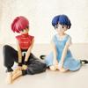 10CM Anime Ranma 1/2 Tendou Akane Ranma PVC Anime Figure Periphery Kawaii Sitting Playthings Desktop Car Ornaments Figure Toy Doll Gift