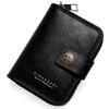 Men RFID Blocking Wallet Large Capacity Credit Card Holder Zipper Accordion Card Case Leather Card Organizer Coin Purse