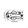 Wall Decal Yummy Face Fridge Sticker Delicious Removable PVC Modern Decorative Art Decor Mural