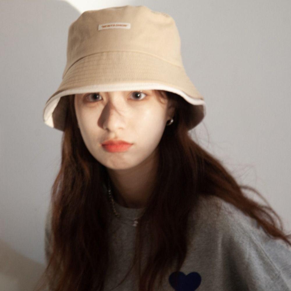Sun Protection Women Fisherman Hat Large Brim Summer Sun Hats Fashion Beach Bucket Hat  Basin Caps