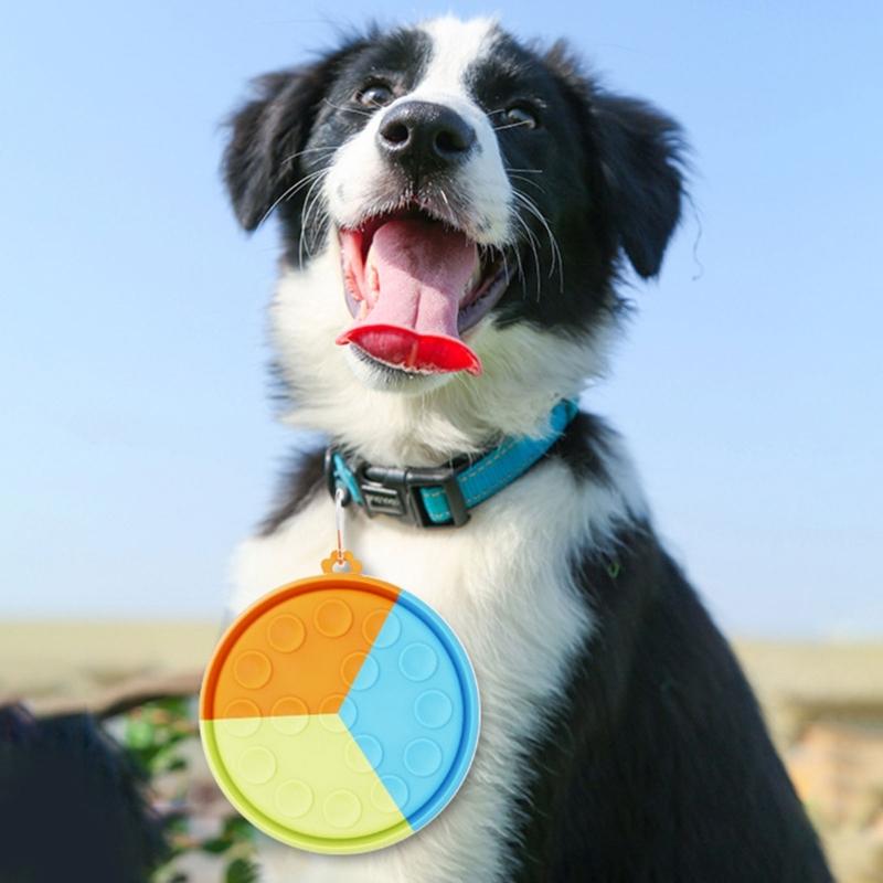 Dog Slow Feeding Bowl Set Silicone Pet Food Bowl Dog Outdoor Travel Water Bowl Foldable Food Feeder Bowl Dog Dish 2pcs