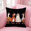 Cute Cartoon Funny Duckes Cushion Cover Pillow Case Soft Skin Friendly Fabric  Concealed Zipper