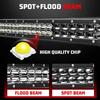 HL Led Driving Light Bar Double Rows Projector Lens 15inch 20inch 28inch Spot+Flood Combo Beam for Offroad Cars SUV UTV 12V 24V