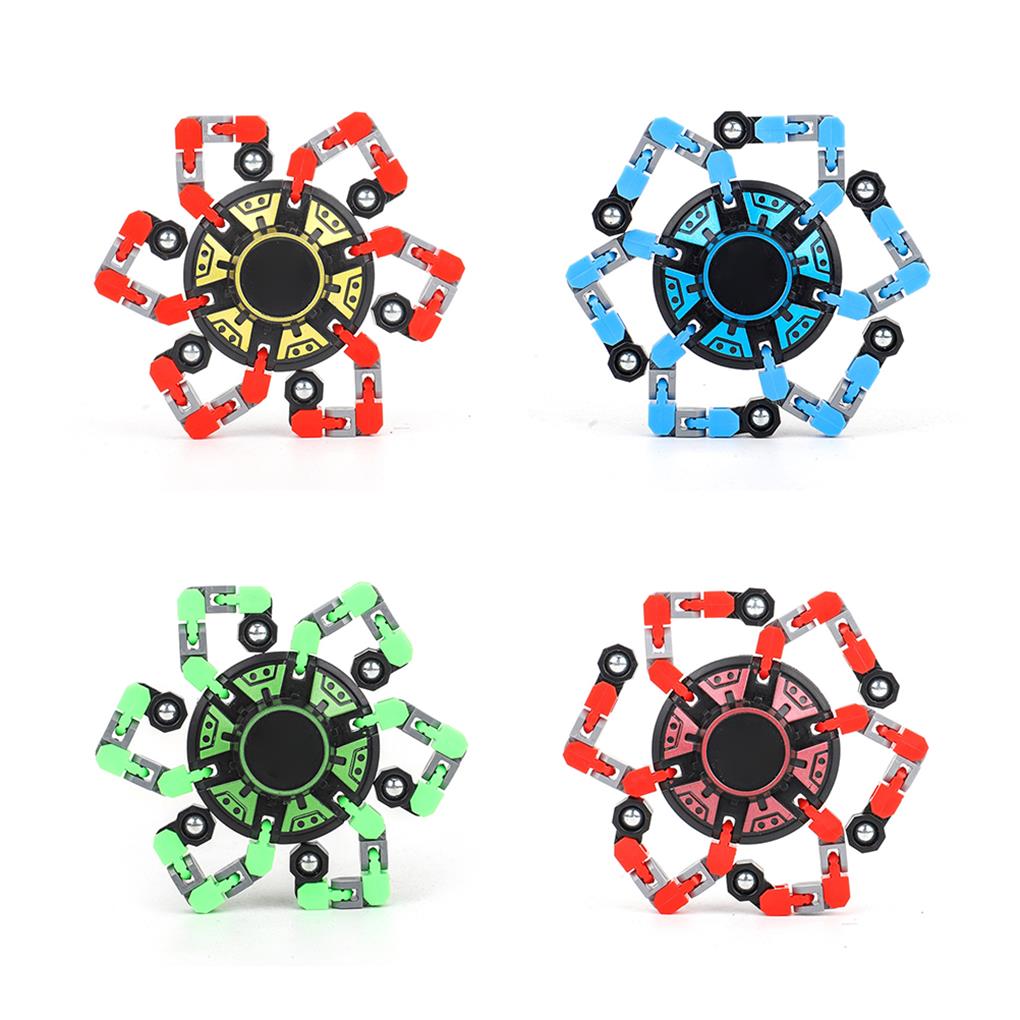 Spinning Toy Interesting Rotation Playthings Colorful Transforming Rotating Chain Toys Festival Gift Stress Relief Plaything