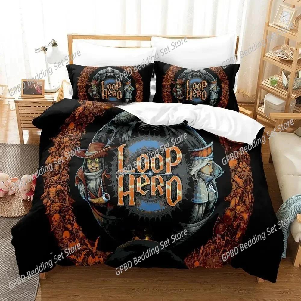 Loop Hero 3D NEW Duvet Cover Pillowcase Bedding Set Adult Boy Girl Bedroom Decoration Children Single Double Large