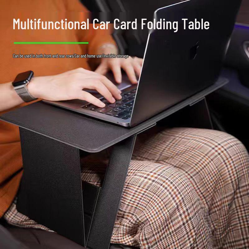 Multifunctional Car Rear Seat Folding Table for Laptop and Storage