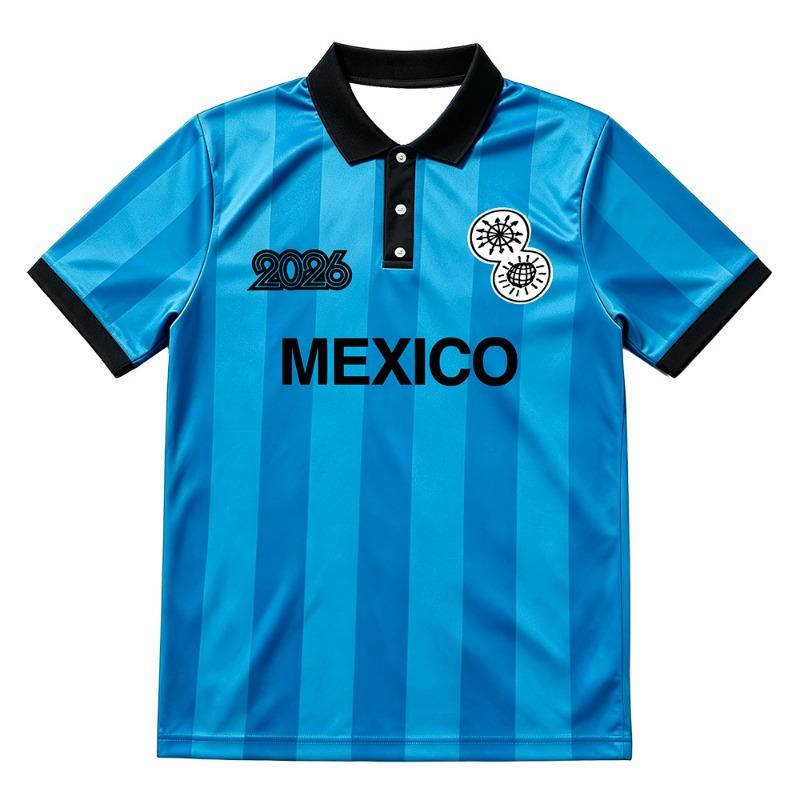 Together Tour Mexico Football 2026 Polo Shirt HarryStyless Fans Clothing Fashionable Casual Lapel Button Tops