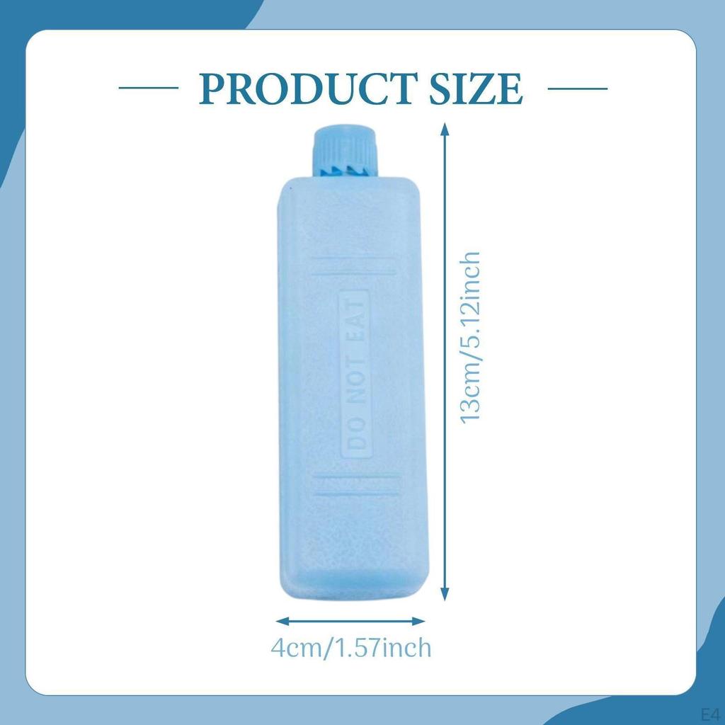 6 Pack Leakproof HDPE Ice Block Inserts, Reusable , Suitable for Camping.